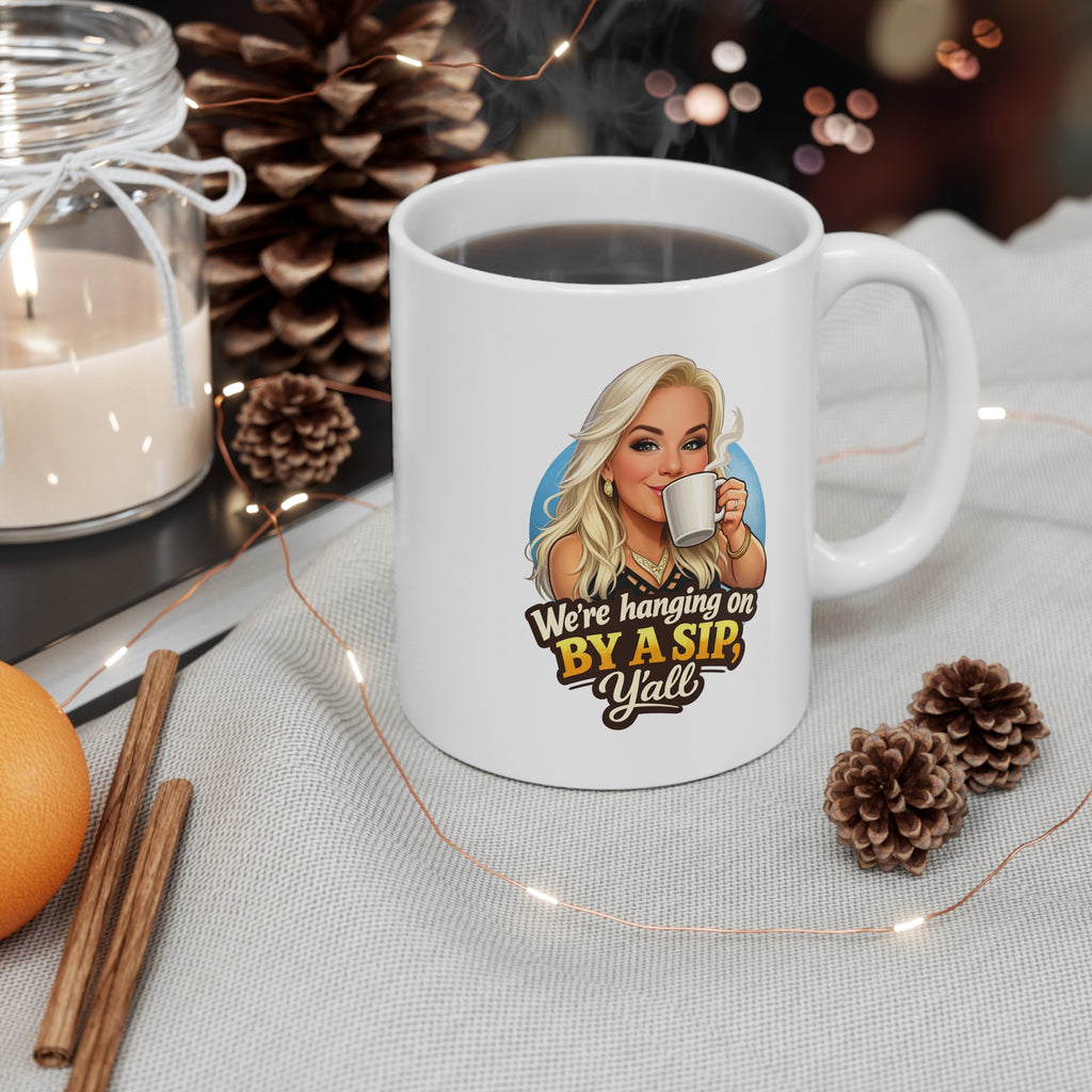 Hangin By A Sip 11oz Coffee Mug